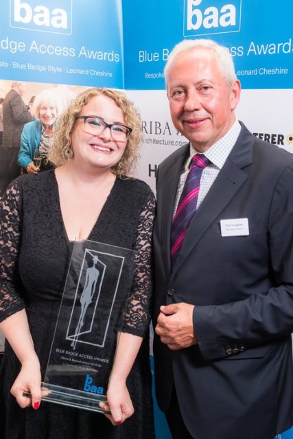 Jo Dewhurst, Moor Hall Hotel receives Above & Beyond award