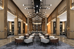 Luxury hotel foyer